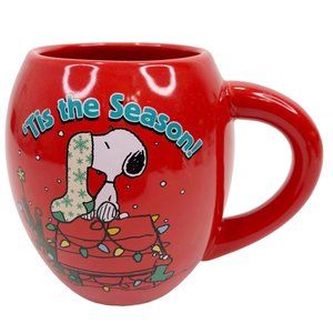 Snoopy Peanuts Tis The Season Woodstock Charlie Brown Christmas Coffee Mug 2014